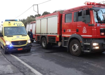 Ηράκλειο: Εκτροπή αυτοκινήτου στην Μυρτιά – Μεγάλη κινητοποίηση ΕΚΑΒ και Πυροσβεστικής