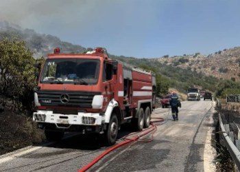 Ηράκλειο: Έντονη κινητοποίηση για φωτιά στο Κυπαρίσσι