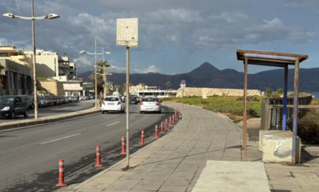 Ηράκλειο: Ξανά κολωνάκια στην παραλιακή
