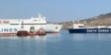 Λιμάνι Σούδας: Έρευνα, δικογραφία και κάθοδος του υπαρχηγού του Λιμενικού Σώματος μετά τη σύγκρουση των δύο πλοίων
