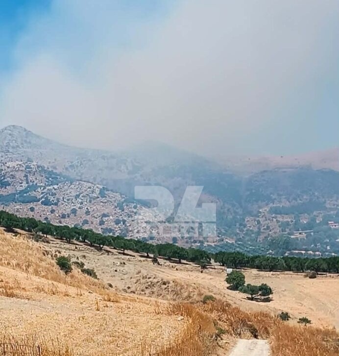 «Μάχη» με τις φλόγες και τους ισχυρούς ανέμους στο Μελιδοχώρι Ηρακλείου – Φωτιά και στις Μοίρες