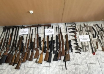 Οινόη: Συνελήφθη 56χρονος που διατηρούσε παράνομο εκτροφείο ζώων – Βρέθηκε οπλοστάσιο με 32 όπλα και χιλιάδες φυσίγγια