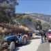 Πυρκαγιά στα Βορίζια: Μια «ανάσα» από το χωριό οι φλόγες – Φωτογραφίες από την επιχείρηση κατάσβεσης