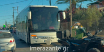 Σοβαρός τραυματισμός 18χρονου στη Ζάκυνθο μετά από σύγκρουση τετράτροχου ATV με λεωφορείο