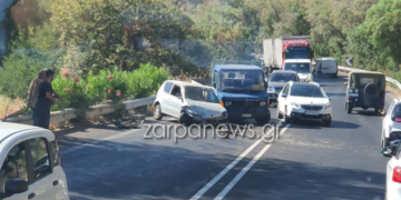 Σύγκρουση ΙΧ με φορτηγό στον ΒΟΑΚ – Στο νοσοκομείο 19χρονος