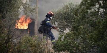 Από δίκτυο ηλεκτροδότησης η πρόκληση της φωτιάς στον Κουβαρά Αττικής