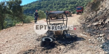 Από φωτιά σε τετράτροχο ξεκίνησε η πυρκαγιά στον Μαραθιά Ζακύνθου