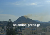 Φωτιά στη Σαλαμίνα