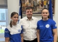 Με τις Πρωταθλήτριες Μαριεύα και Χριστίνα Λέων συναντήθηκε ο Νίκος Συριγωνάκης