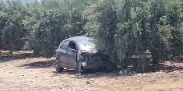 Μοίρες: Αυτοκίνητο “καρφώθηκε” σε ελιές