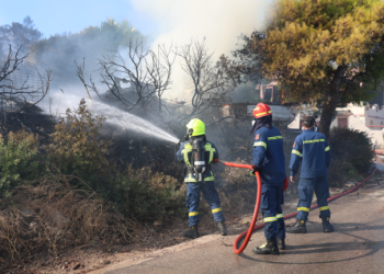 Πυργκαγιές στη Σαλαμίνα: 364 απεγκλωβισμοί διά θαλάσσης