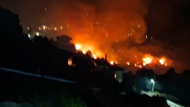 Πυρκαγιά στην Κεφαλονιά- Μήνυμα ετοιμότητας από το 112