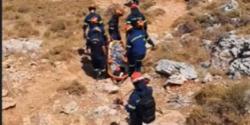 Ρόδος: Επιχείρηση διάσωσης 53χρονου Δανού που τραυματίστηκε σε δύσβατη περιοχή - Δείτε βίντεο