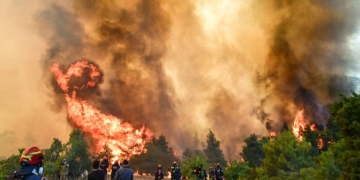 Στον ανακριτή αύριο οι δύο συλληφθέντες για τη μεγάλη πυρκαγιά που ξεκίνησε στη Βοιωτία